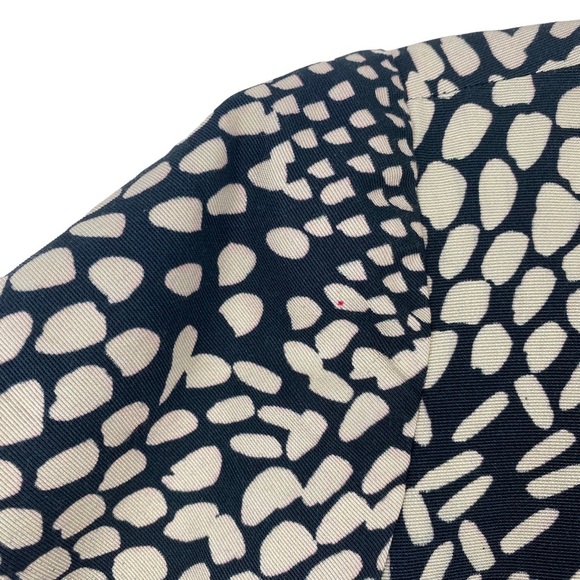 Hunter Bell Blue Geometric Dot Structured Mini Shift Dress Size 0 - Picture 3 of 9